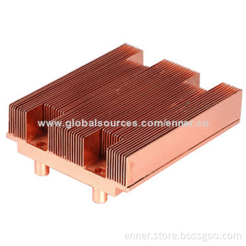 Copper/Aluminum Skiving Fin Heat-sink, OEM Orders Welcomed